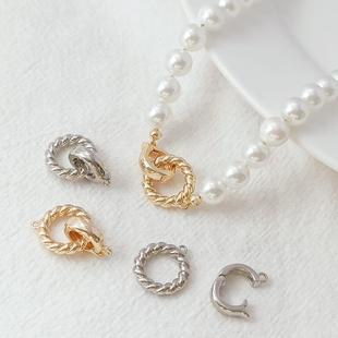 14K����ɫ�A��Ť�黨Ȧ朽ӿ���β���ֹ�diy����朴���۲���