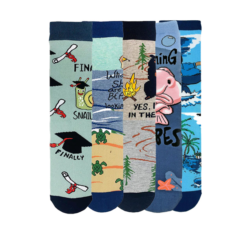65g Weight Socks Classification Socks Lingerie Type Cotton (more than 50%) Fabric Type A Pair Quantity Casual, Daily Occasion Animal, Color Block Pattern All Seasons Season Unisex Gender Cute Style A Pair Cute Unisex Animal Color Block Cotton (more Than 50%) Crew Socks 3