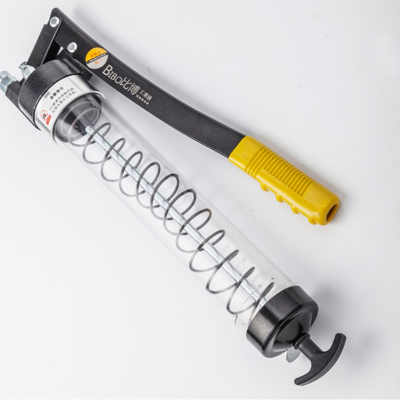 比博透明黄油枪单压注油器挖掘机汽车重型牛油枪高压自吸黄油机抢