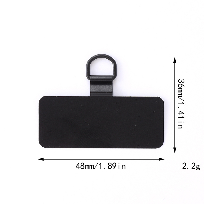 Nuevas juntas de teléfonos móviles tarjetas de acero inoxidable de metal 360 grados clip giratorio anti-perdida juntas de cuerda de teléfono móvil