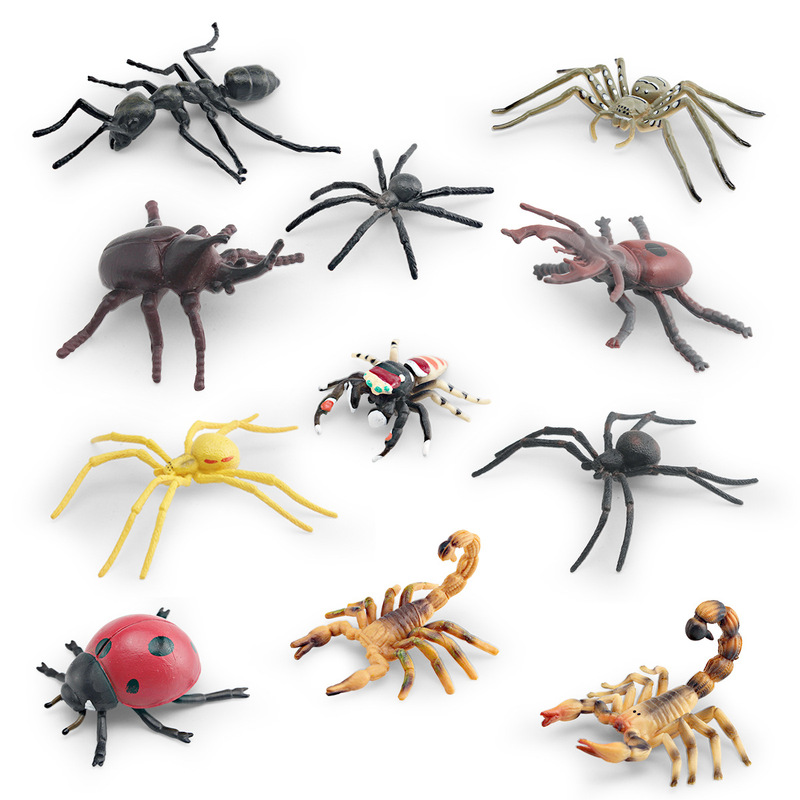 Cross-Border Simulated Wild Insect Animal Model Children's Cognitive Spider Scorpion Ant Golden Turtle Decorative Ornaments