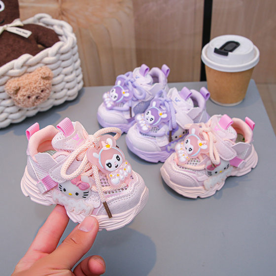 2025 New Children's sneaker Boys and Girls Casual Breathable Velcro Running Shoes Comfortable Non-slip All-match Torre