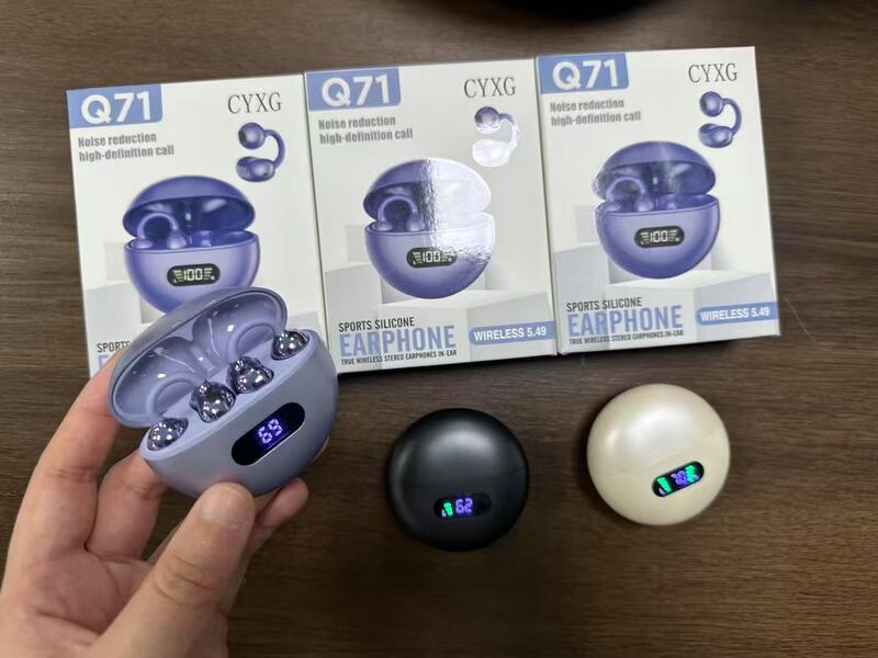 Q71 クロスボーダー新 AI 翻訳 Bluetooth ヘッドセットワイヤレスクリップオンオープン型 OWS 高品質空気骨伝導ヘッドセット|undefined