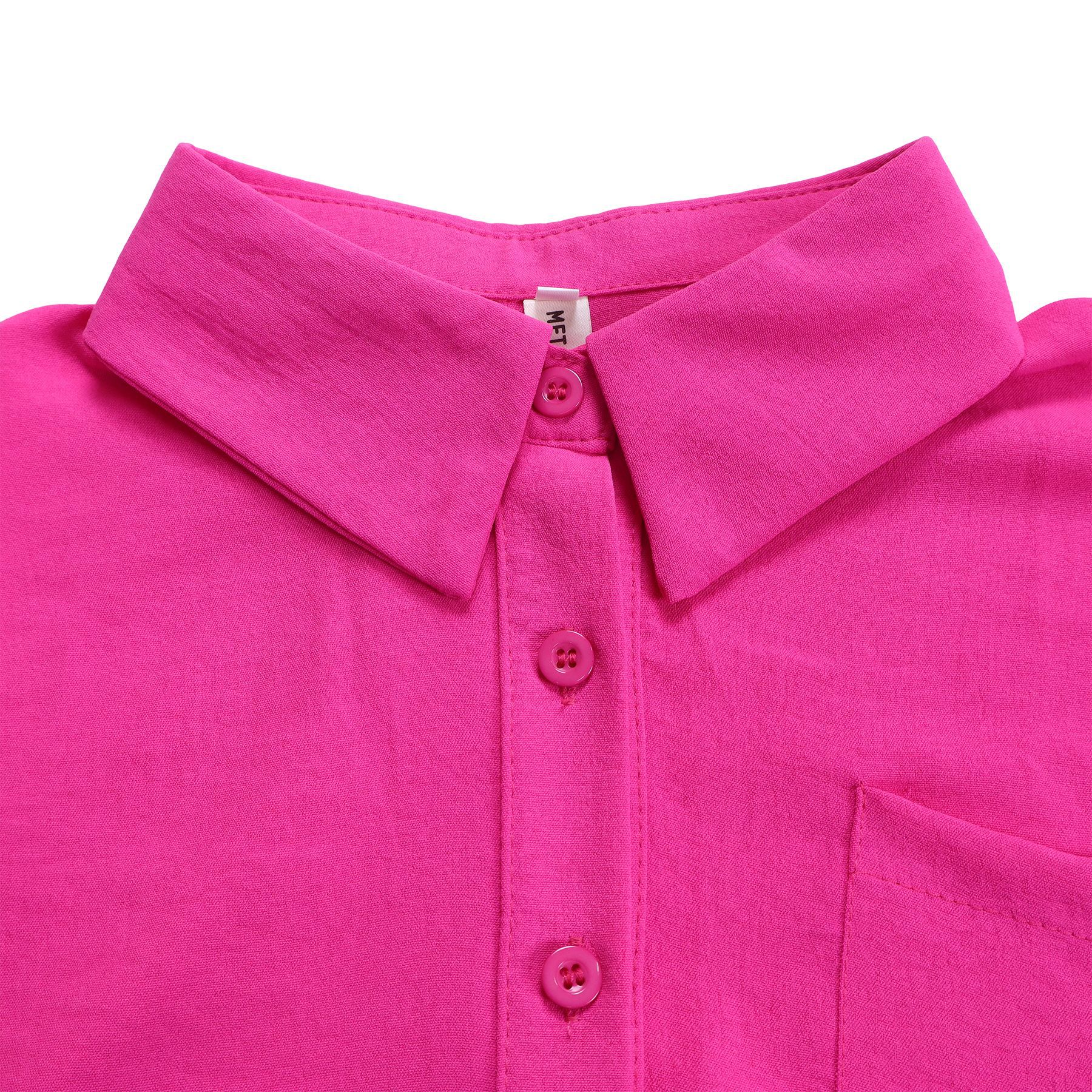 Women's Clothing summer new casual lapel short sleeved shirt shorts fashionable suit_mkmklike.com