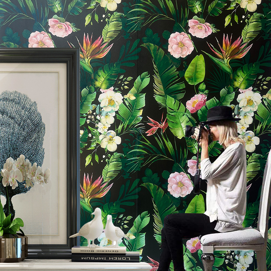 Yapay Yeşil Bitki Çiçek Kendinden Yapışkanlı Ev Dekorasyonu Yapı Malzemeleri TV Arka Plan Duvar Yatak Odası Oturma Odası_voghion.com