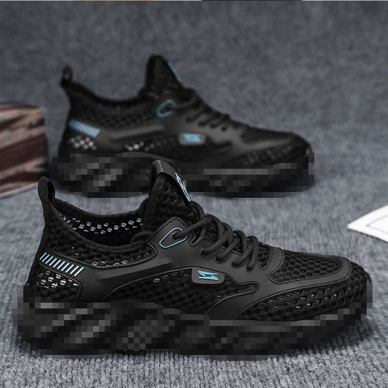 Dropshipping] Summer Men's Shoes, Mesh Shoes, Aliexpress Thin Breathable Hollow Mesh Shoes, Versatile Sports and Casual Shoes