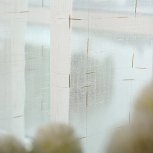 Simple White Sheer Curtains for Export and Cross-Border Trade, Specifically Designed for Light Transmission and Breathability, Suitable for Living Rooms and Bedrooms, Lightweight Window Screens