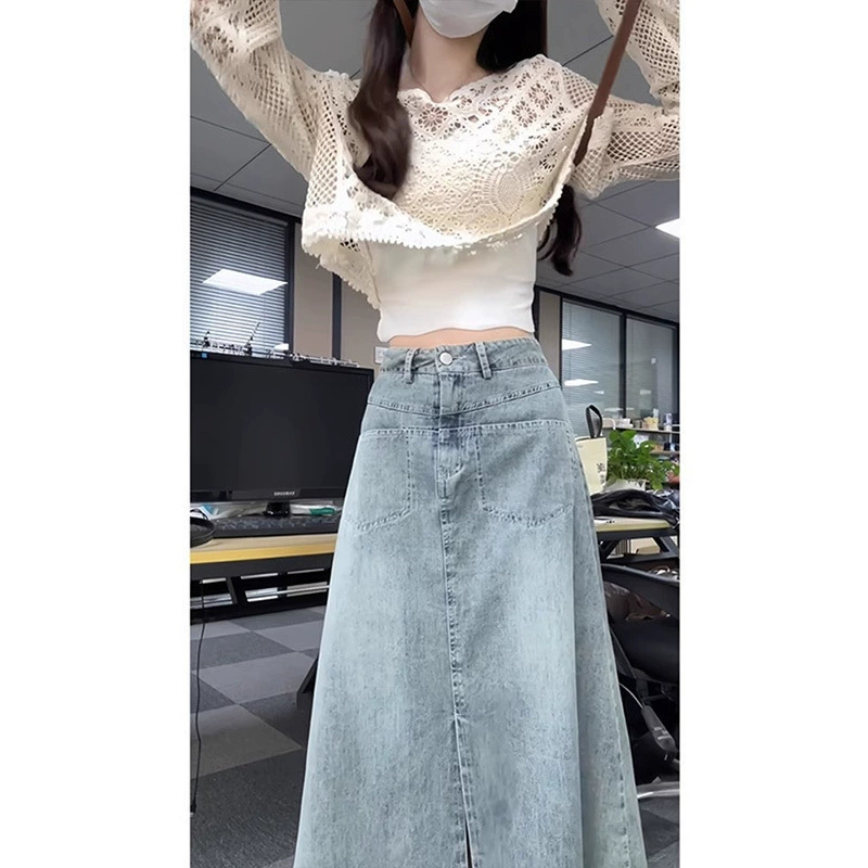 Сладкая полая рубашка тонкая трикотажная солнцезащитная рубашка свободная короткая блузка блузка кружевная рубашка женская весенняя куртка