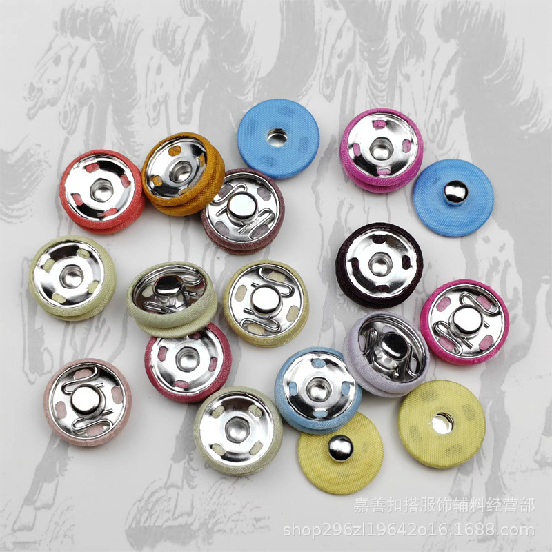 Cloth Wrapping Small Snap Button Button and Mother Button Hidden Button Shirt Imitation Cashmere Coat Coat Metal Snap Button Cover Button Button