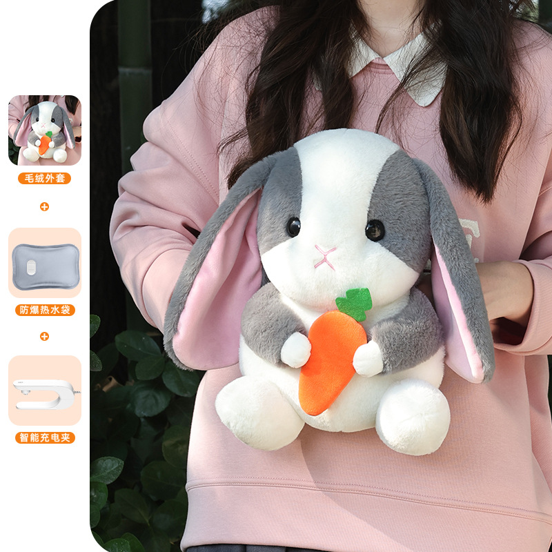 회색 토끼 인형 (끈 없음)