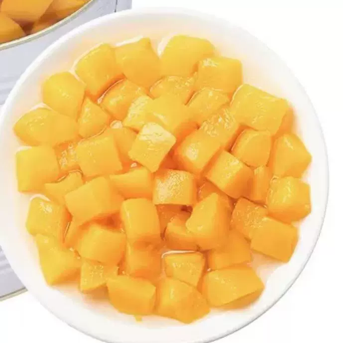 黄桃丁罐头三公斤罐头蛋糕披萨奶茶店西米露商用烘焙桃丁果粒罐头