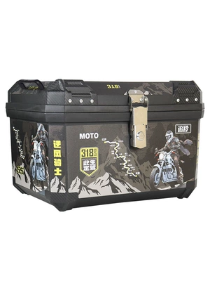 Waterproof Rear Tail Box Exterior, Motorcycle trunk