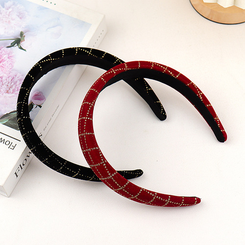 Korean Version Thickened Water Diamond Hair Clip for Women, Ins Trendy Crown High Hair Band, Fashionable Headband for Outdoors and Vlogging, Versatile Hair Accessory