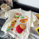 2025 Summer Cotton Short-sleeved T-shirt Parent-child Three-dimensional Doll Fun Top Thin Half-sleeved Top for Boys and Girls T