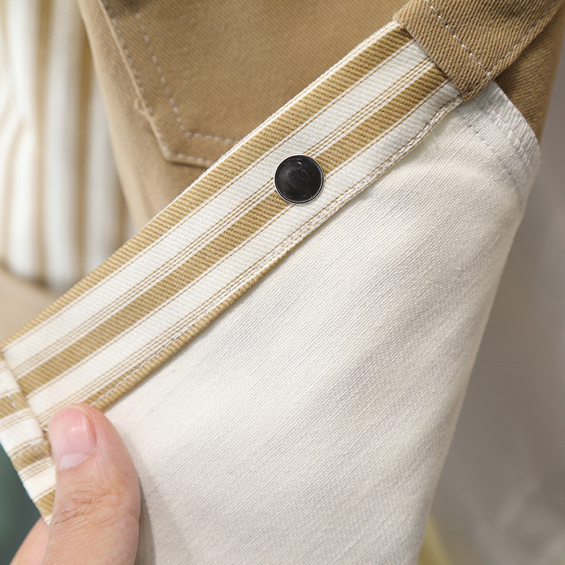 7631 Chaqueta de primavera para niños Chaquetas de costura de moda para niños guapos 2025 nueva primavera y otoño top callejero frito