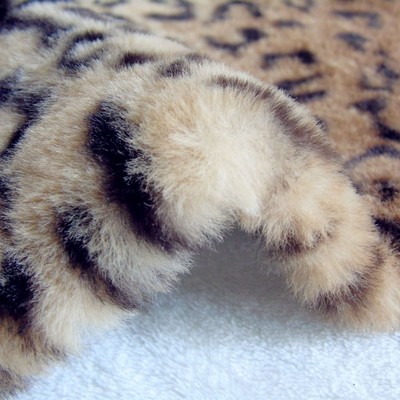 clothing Home textiles Fabric Leopard fabric Spotted rabbit hair clothing carpet sofa Toys Leopard Flannel material