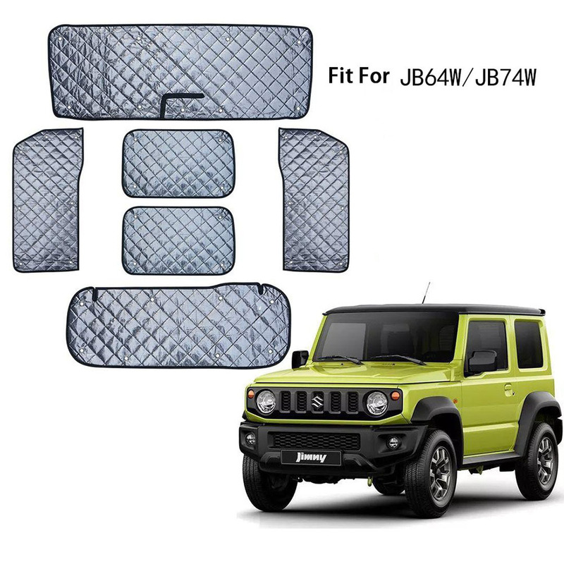 in stock applicable new JIMNY full car glass heat shield camping overnight glass sunshade privacy curtain 6PCS