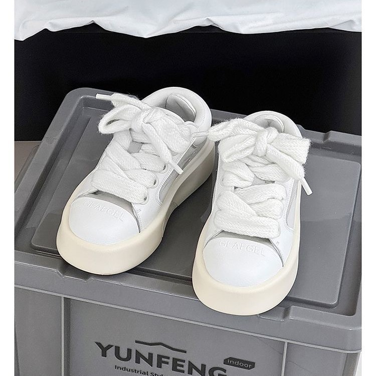 Niche Design Red Love Thick-Soled Sneakers for Men and Women, National Fashion, Versatile Thick-Soled Couple Shoes, Casual Shoes