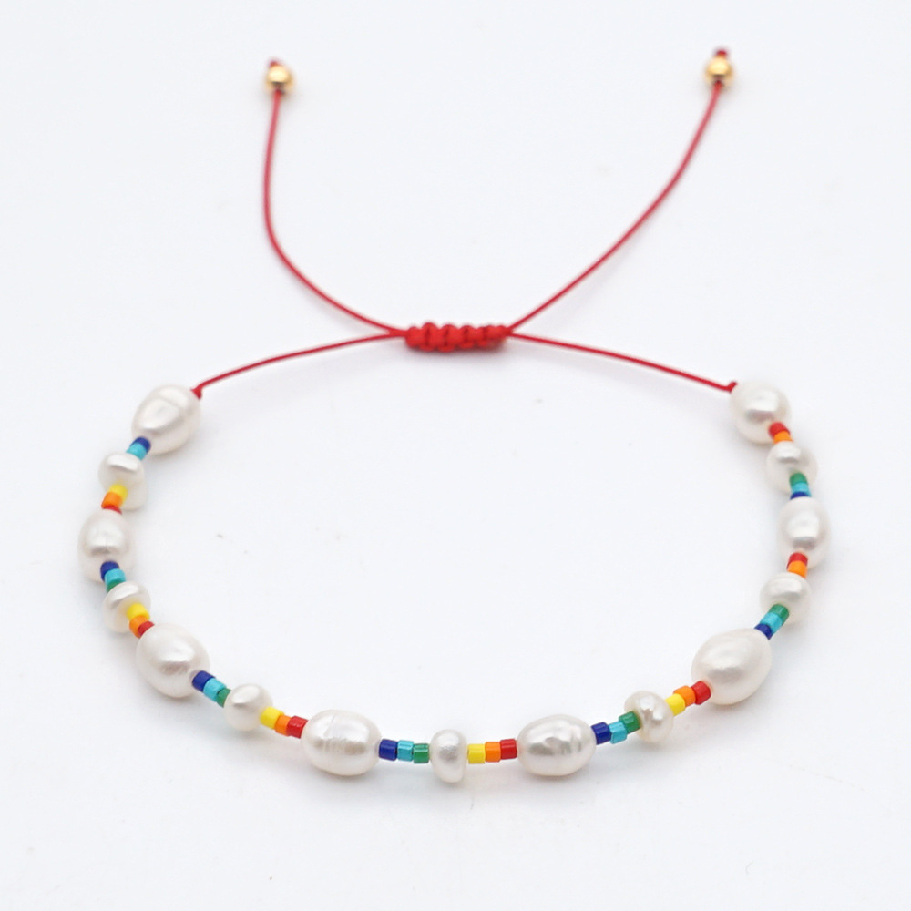 Weaving Daisy Pearl Miyuki Bead Multilayer Bracelet Set wholesale jewelry Nihaojewelrypicture5