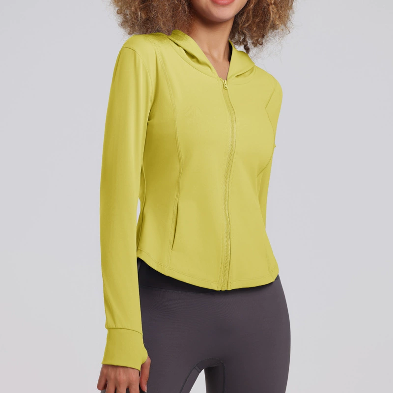 Новинка 2023, спортивные топы, женские тонкие топы для фитнеса с капюшоном, женские быстросохнущие повседневные топы для бега, йоги