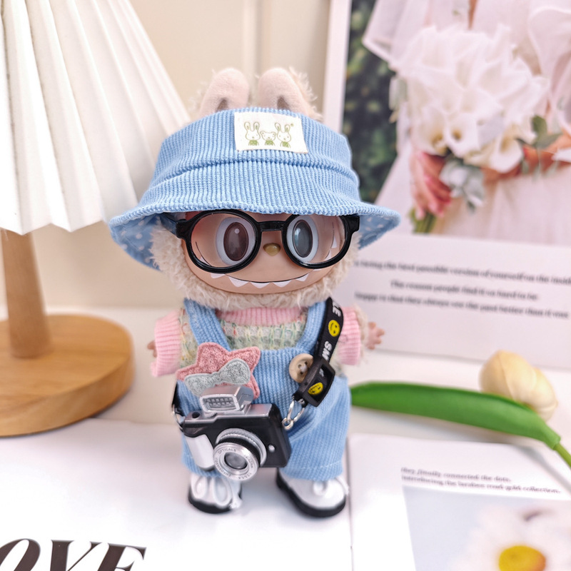 17 センチメートルラブブハートビートラブブビニールぬいぐるみペンダント服オーバーオールスーツ着替えベビー服靴|undefined