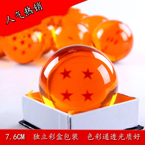 Sun Wukong Dragon Ball Crystal Ball Set Shenlong Figure Model Anime Peripheral Wish Ball Large Single Box