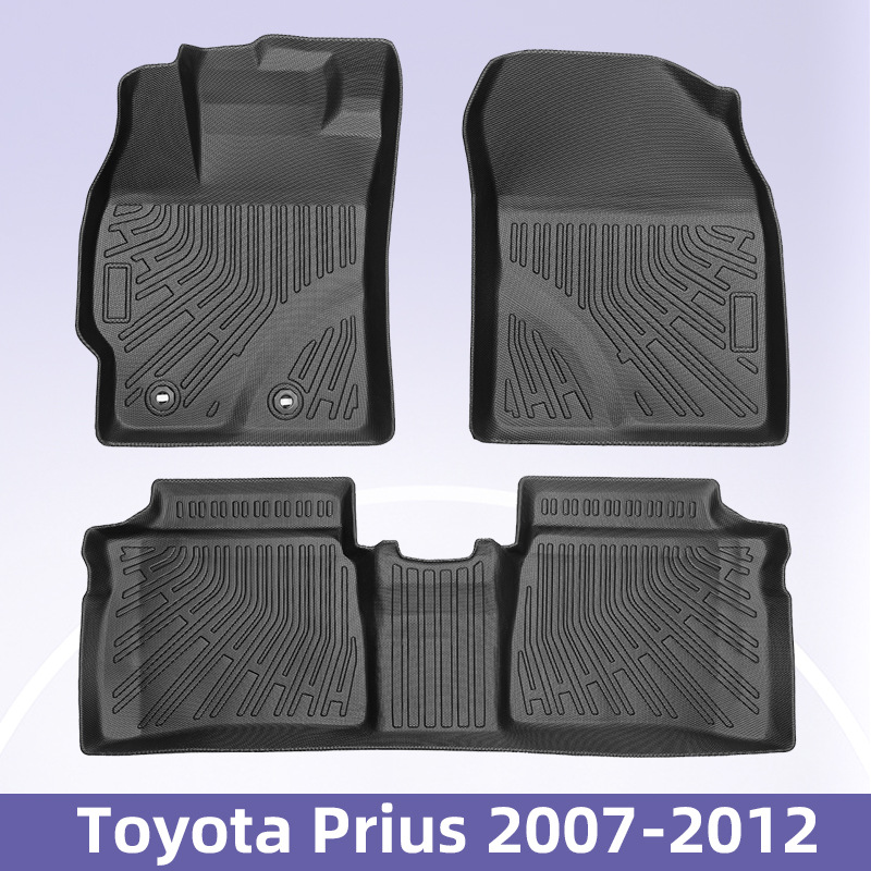 Para Toyota Prius 2007 - 2012 TPE Foot Pads 3D All Weather Material Backpack Pads