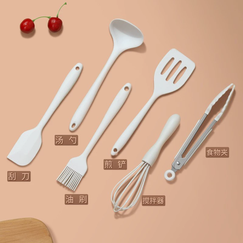 Silicone heat-resistant scraper, tools set for home use