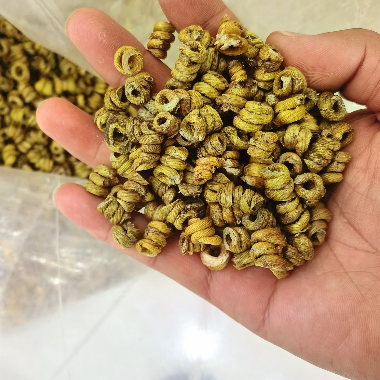 Huo Shan Tie Pi Shi Hu Dendrobium Fengdou 500g Five Year Huoshan Origin Culinary Herb quality and texture