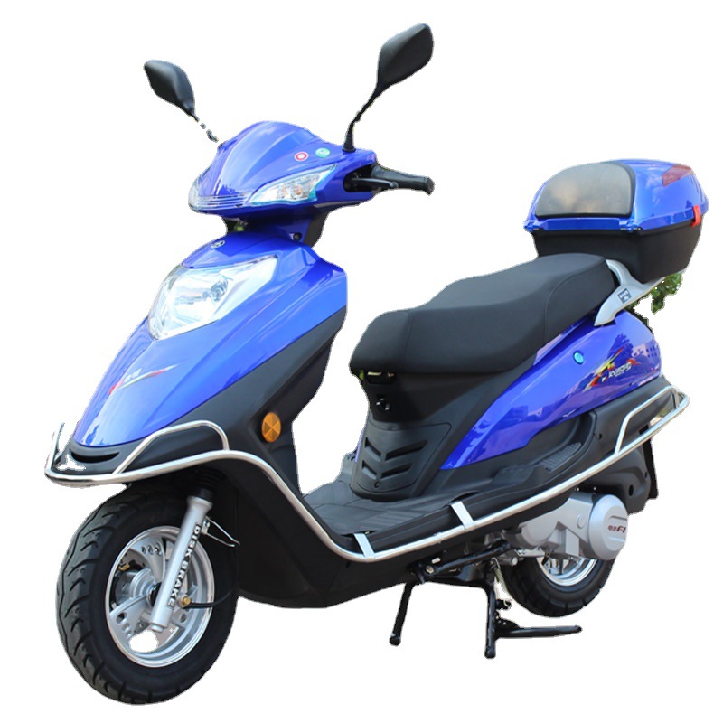 motocicleta de gasolina de dos ruedas para hombres y mujeres, motocicleta de pedal para adultos, motocicleta de pedal de inyección eléctrica, modelo de drenaje