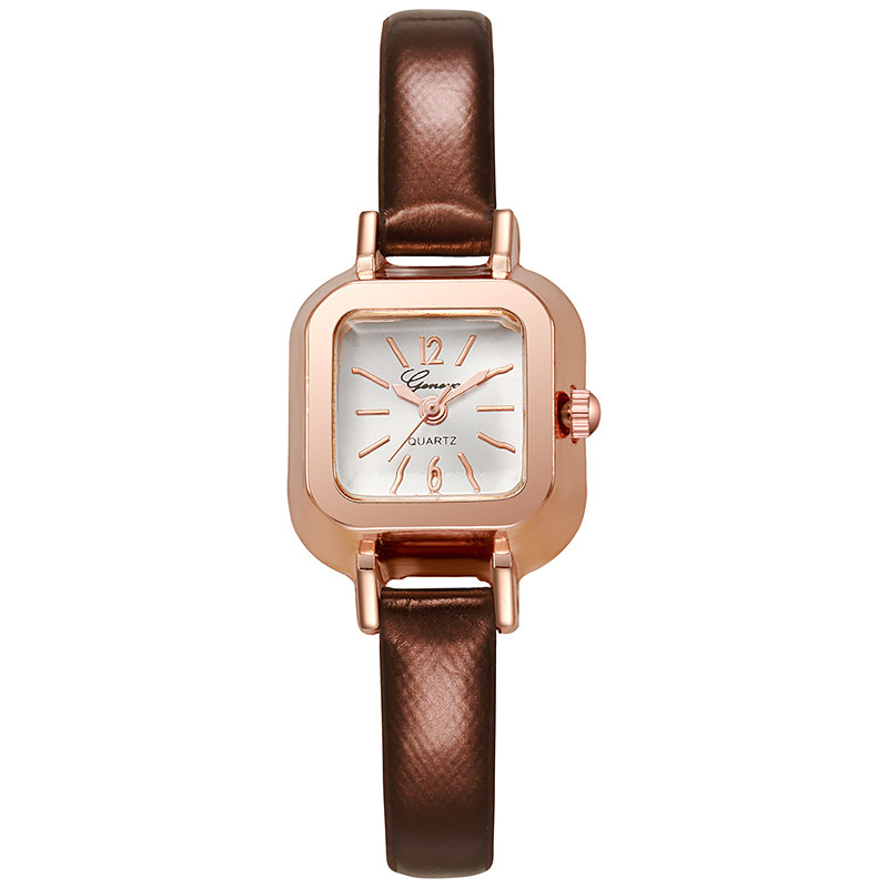 Reloj cuadrado retro simple para niñas pequeño reloj retro casual para estudiantes estilo coreano ins moda reloj para mujer