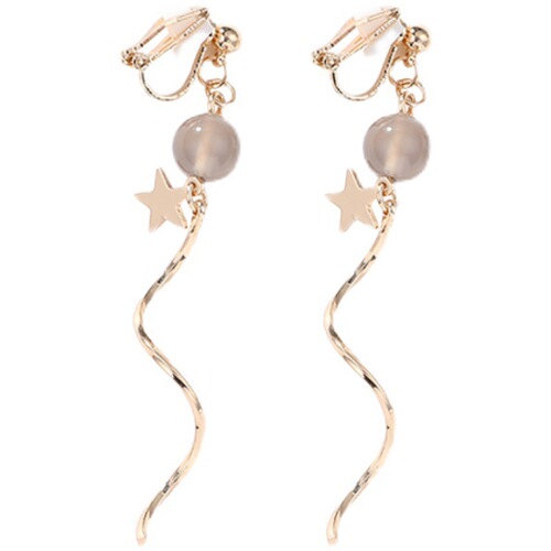 Pearl tassel ear clip without piercing, high-end earrings for women, niche Korean ear bone clip earrings, temperament and versatile accessories
