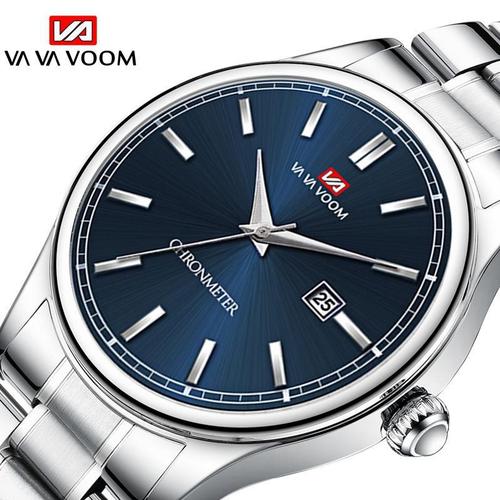  New Men's Watch, Waterproof Student Fashion Quartz Business Casual Steel Strap Calendar Watch