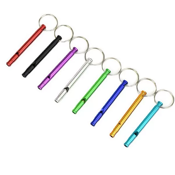 Directly Supplied from the Manufacturer, Aluminum Alloy Wheat Straw Whistle, Outdoor Emergency Alarm Whistle, High-Decibel Whistle for Referees