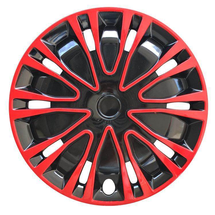 Hub cover | Universal Iron Wheel - 16-inch-ak-style-red-black-1pc