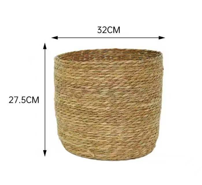 Gran flor abrazando barril, canasta de tejido de aescinia diy abrazando barril de estilo floral idílico diy canasta de arrastre de flores