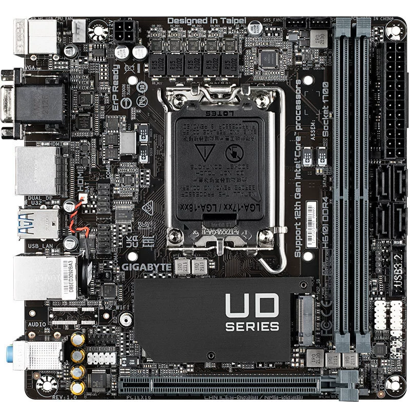 Подходит для Intel Gigabyte H610i DDR4, поддерживает процессоры 12/13 поколения LGA1700
