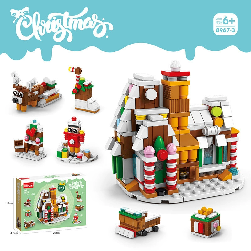 Lego, рождественский конструктор, игрушка, мелкие детали, подарок на день рождения