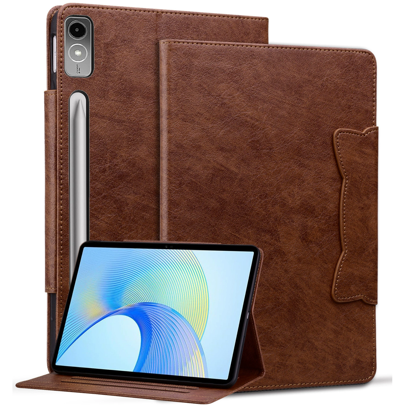 Подходящий чехол-книжка для планшета Xiaoxin Pad M11, плоский кожаный чехол, Samsung TAB S8, бизнес-ретро,_Straunding/защитная оболочка