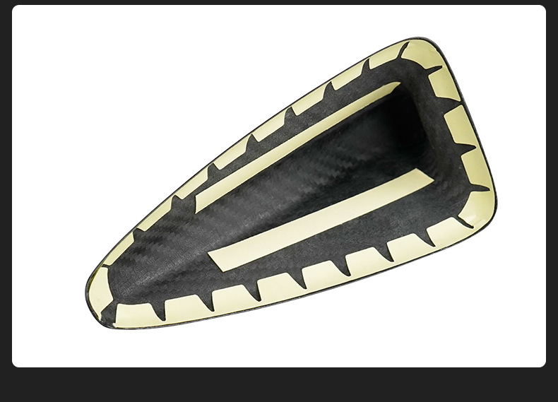 Cross-Border Suitable for Kia Stinger 18-23 Car Shark Fin Roof Antenna Real Carbon Fiber Decorative Cover