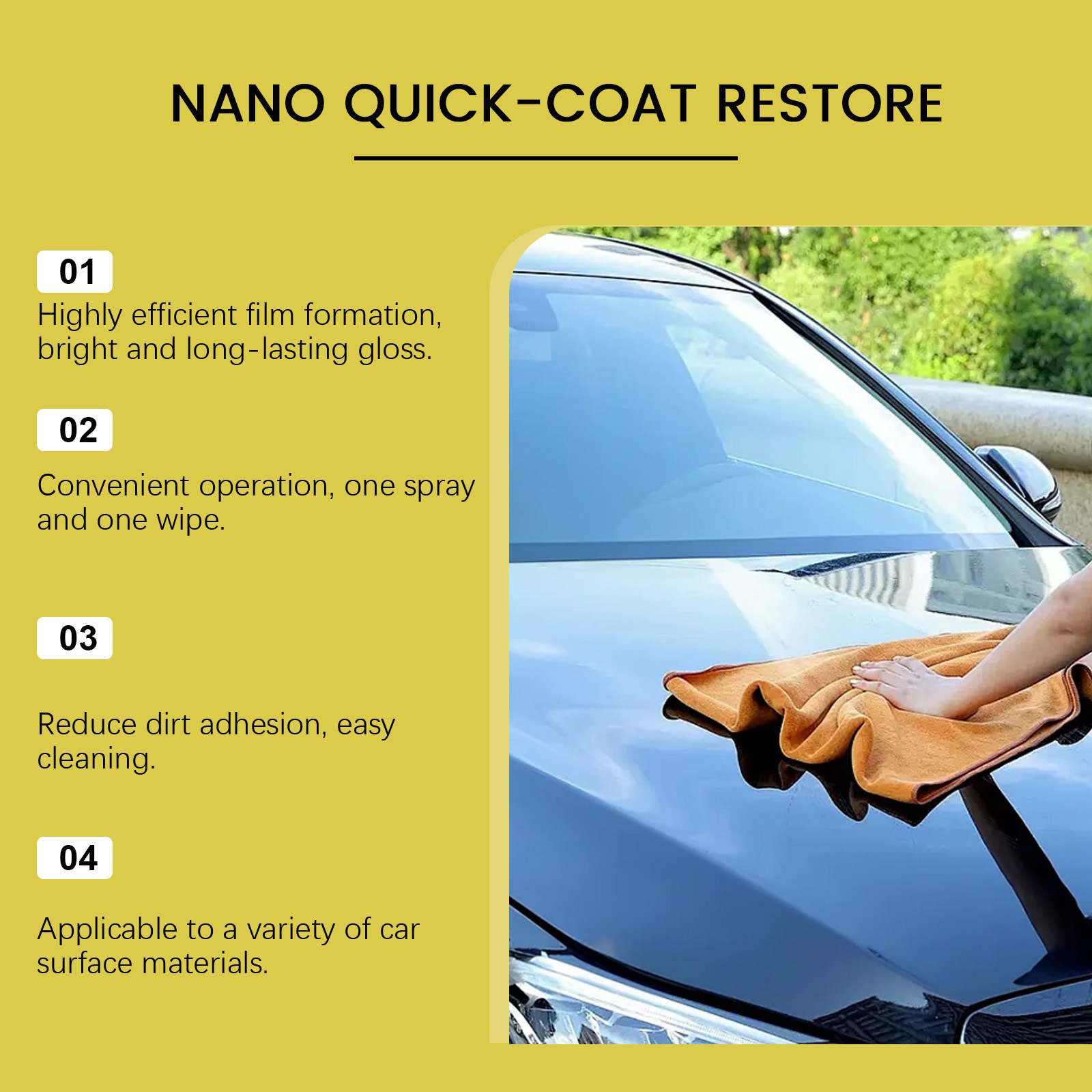 Спрей для нанопокрытия автомобиля Hikmarion Nano Quick-Coat