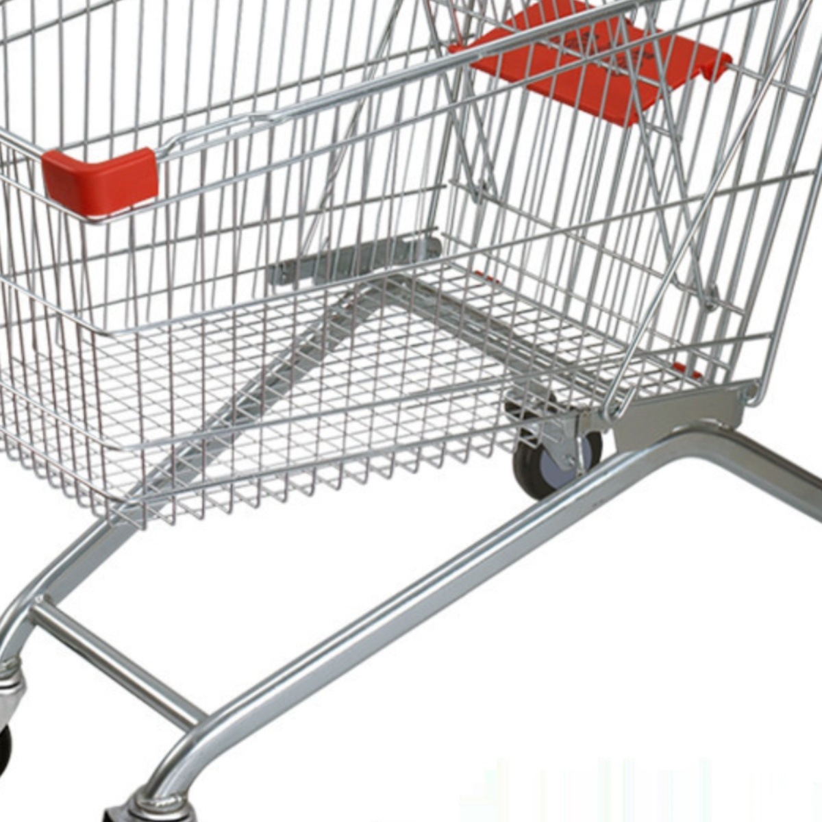 超市热卖购物车双层手推车商场物业推车欧式家用理货车儿童小推车