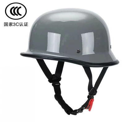 half helmet – Motosiklet kaskı (dəbilqə) - gray-m-size-55-57