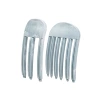 Marble light blue two-piece set (three teeth + six teeth)