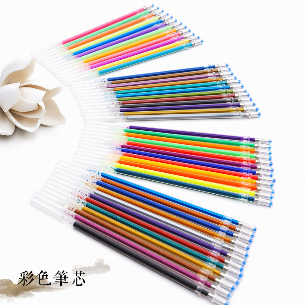 Carefully Selected Amazon 100 Colorfuls Refill 48 Colorfuls Gel Pen Refill 12 Colorfuls Glitter Pen Fluorescent Pastel Set
