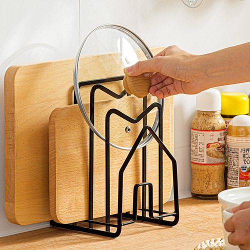 Nachuan multifunctional kitchenware water filter storage rack iron cutting board rack pot cover chopping board rack kitchen storage rack
