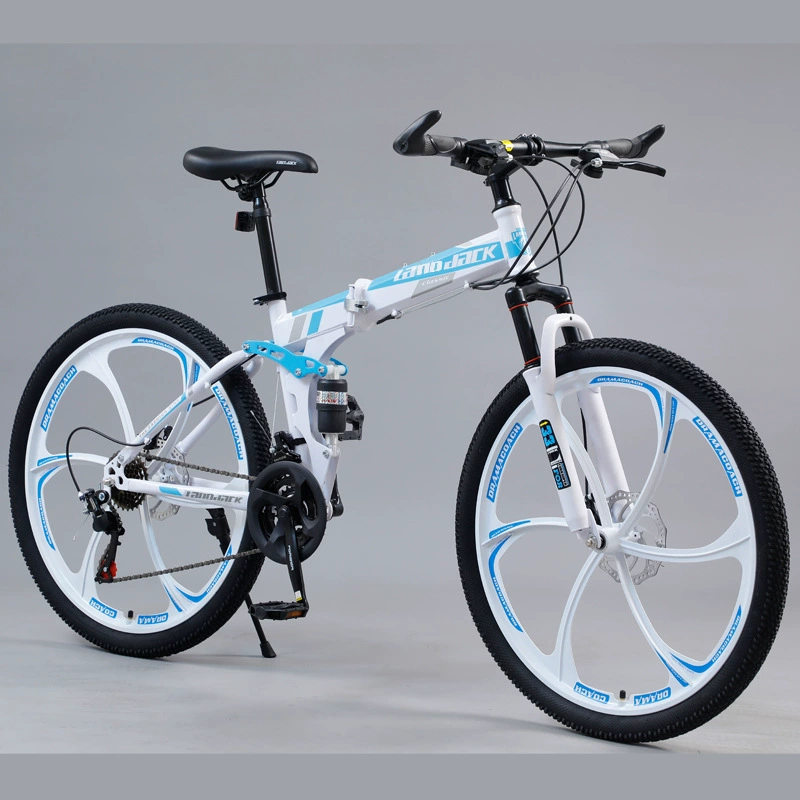 Shock-absorbing folding mountain mountain bike