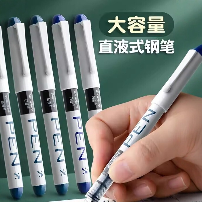 Baixue Fp10 Straight Liquid Colorful Pen Ef Tip 0.38mm Disposable Large Capacity Ink-Free Pen Wholesale