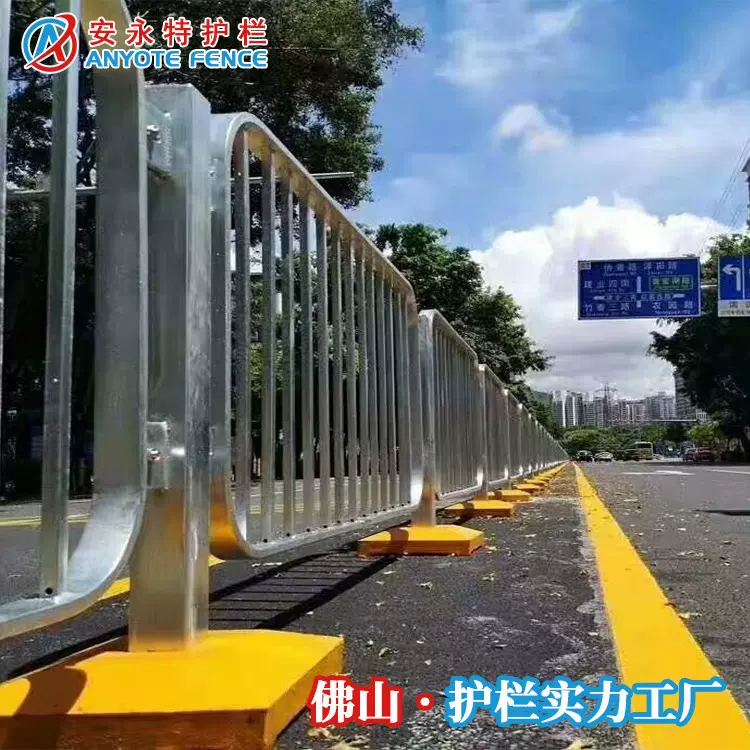 港式护栏现货市政道路交通机非栏杆热镀锌人行道侧防护栅栏深标款