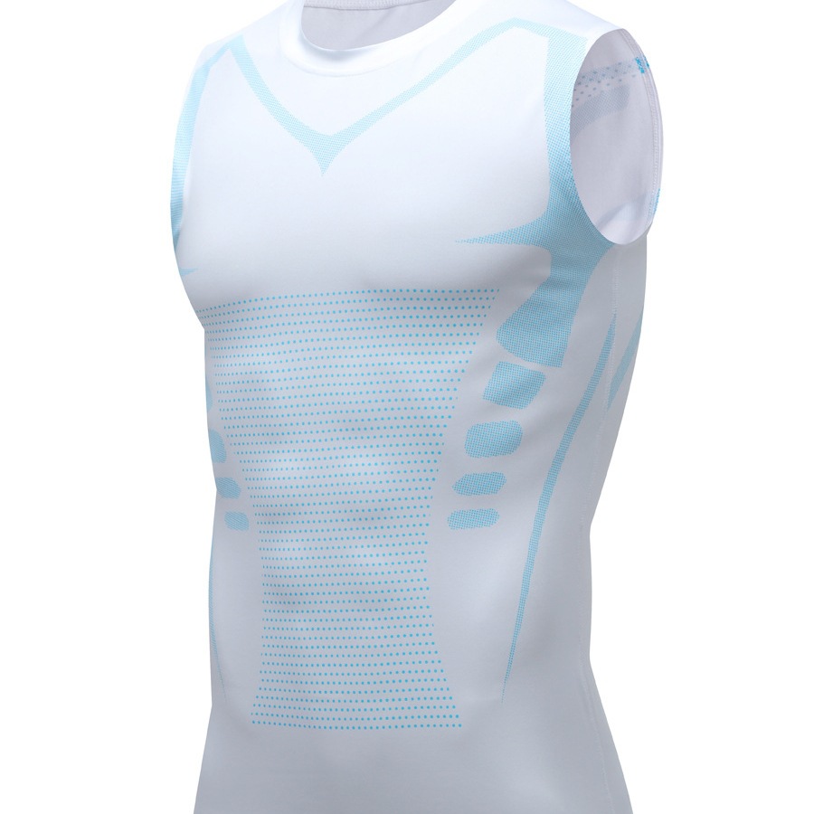 PRO chaleco deportivo para hombre de secado rápido, medias de alto elástico, fitness, baloncesto de manga larga, entrenamiento de carrera, camiseta de manga corta, base